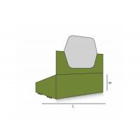 Self lock counter tray