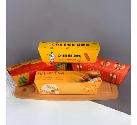 Hot Dog Sleeve Packaging Boxes
