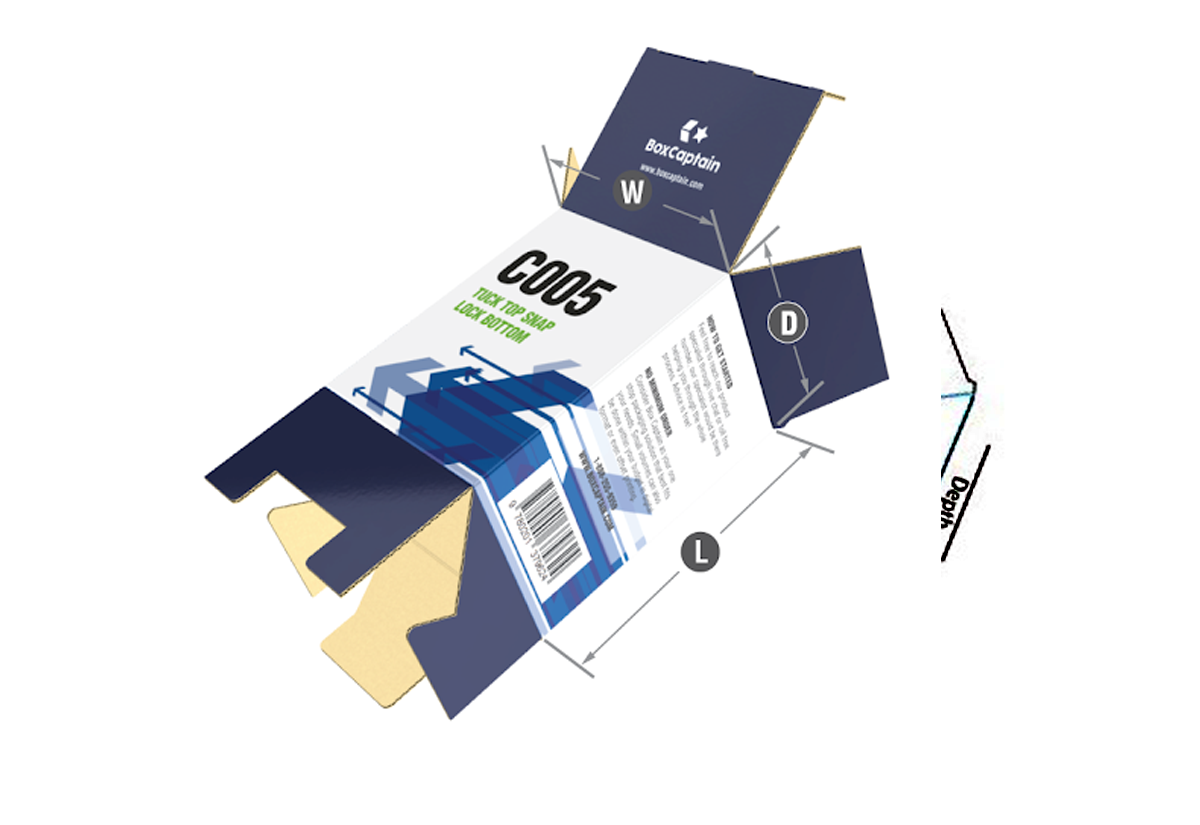 Tuck snap lock bottom