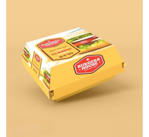 Hamburger Patty Packaging Boxes