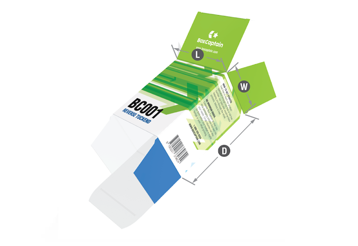 Reverse tuck end Box