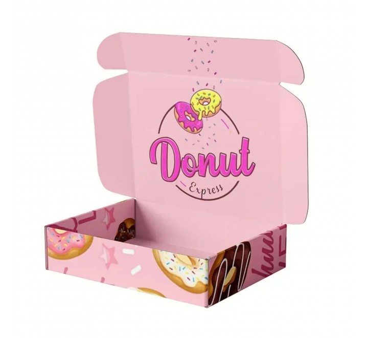 Pink Donut Packaging Boxes - Gallery Image
