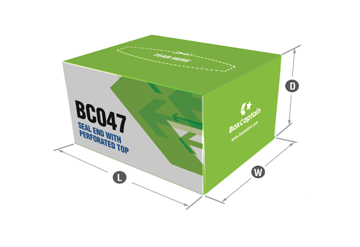 Seal end perforate top